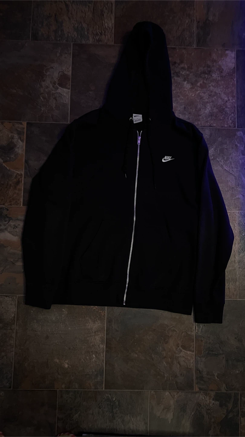 Nike Black Zip-Up Hoodie