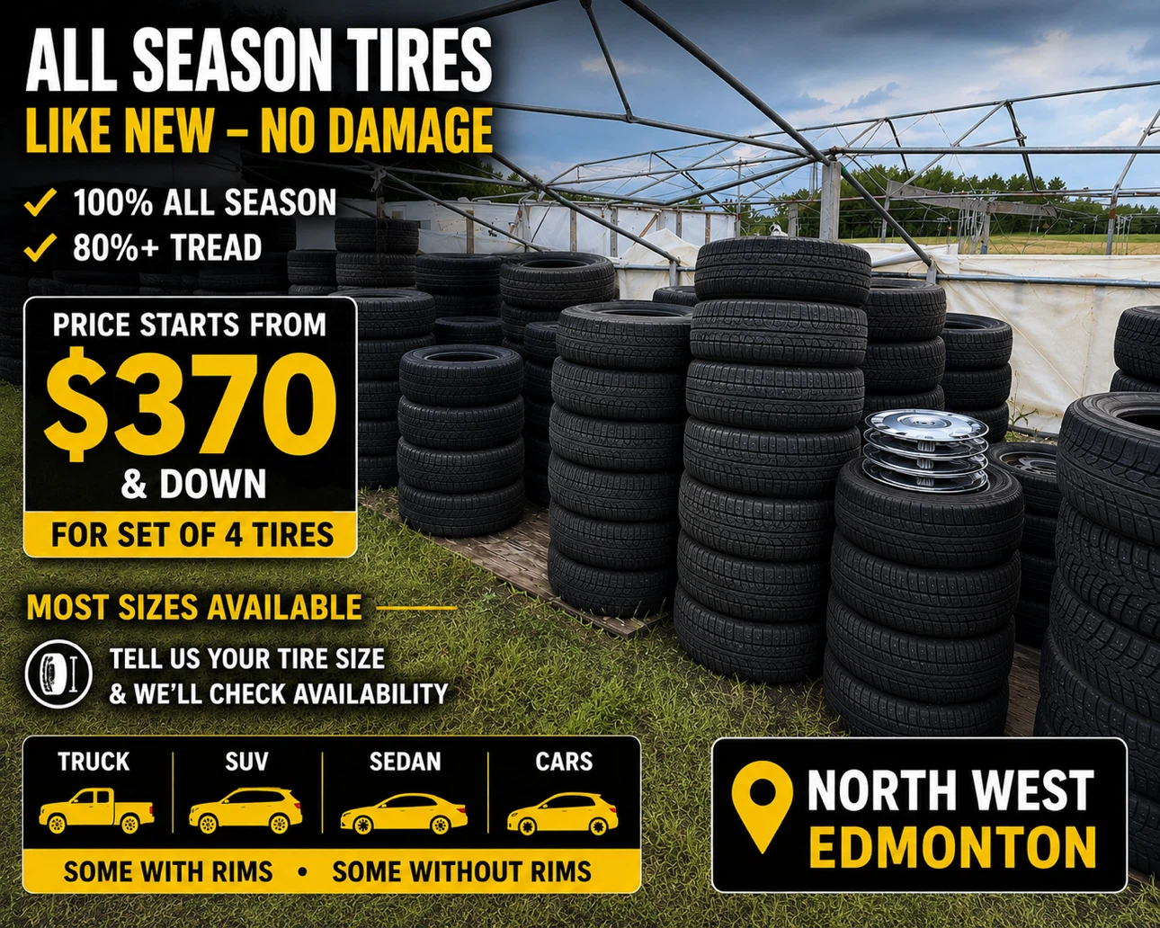 All Season Tires - Like New
