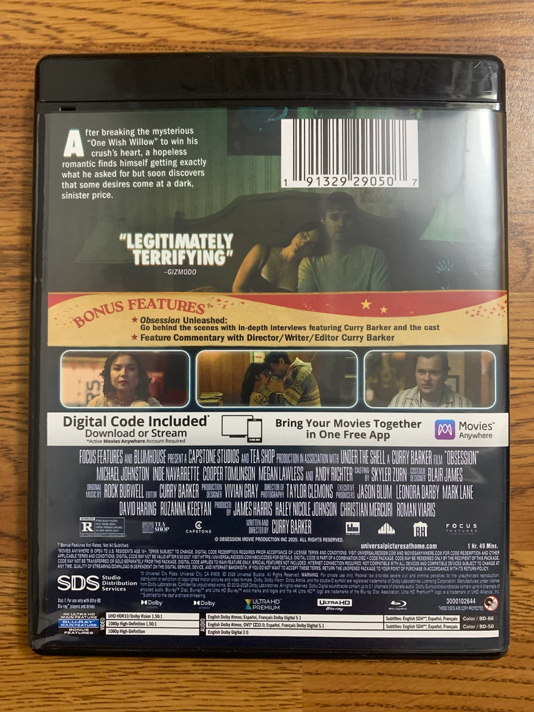 Obsession (Collector’s Edition) 4K UHD Blu-ray Combo Pack - photo 2
