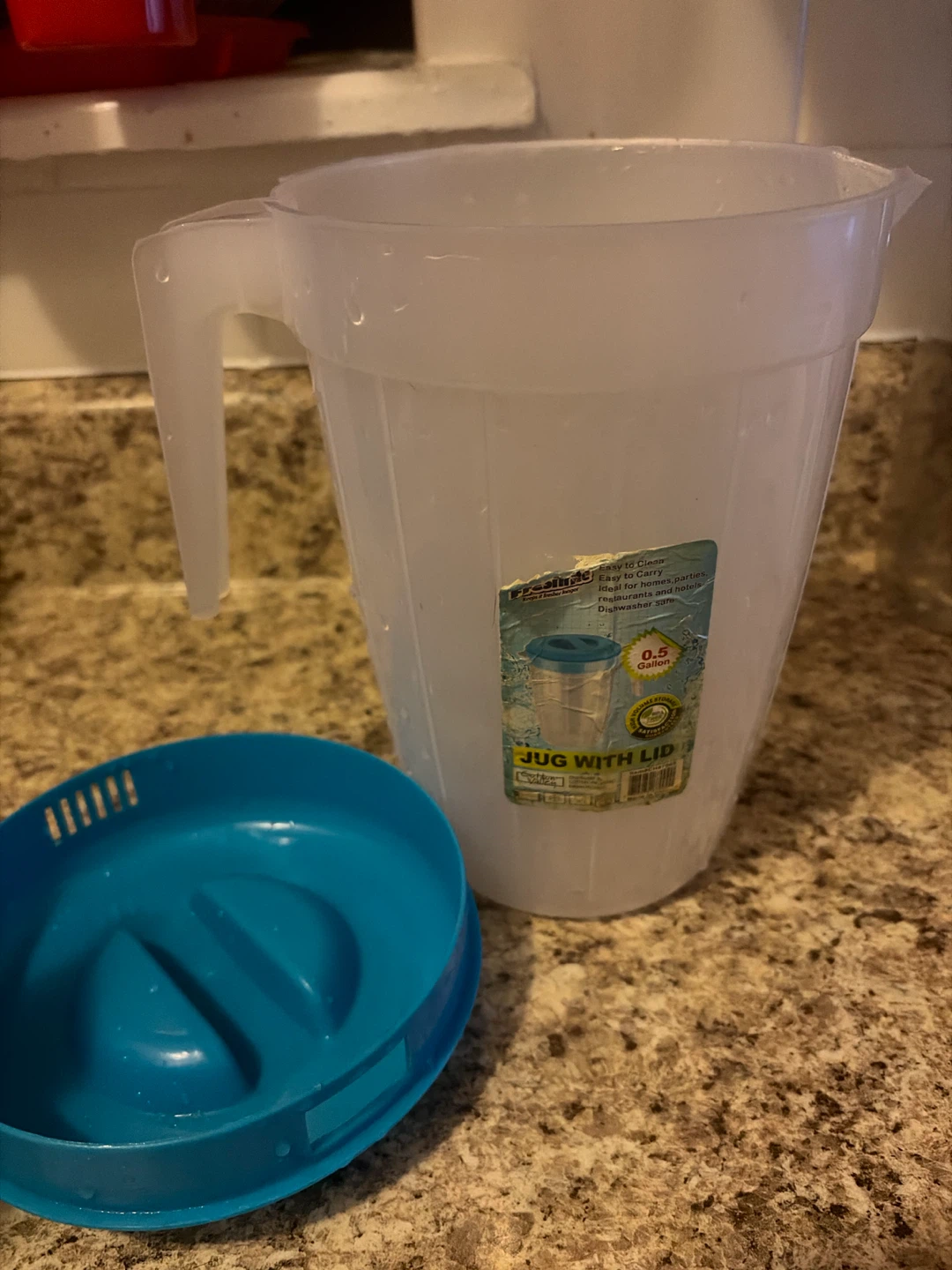 Plastic Water Pitcher with Lid - photo 2