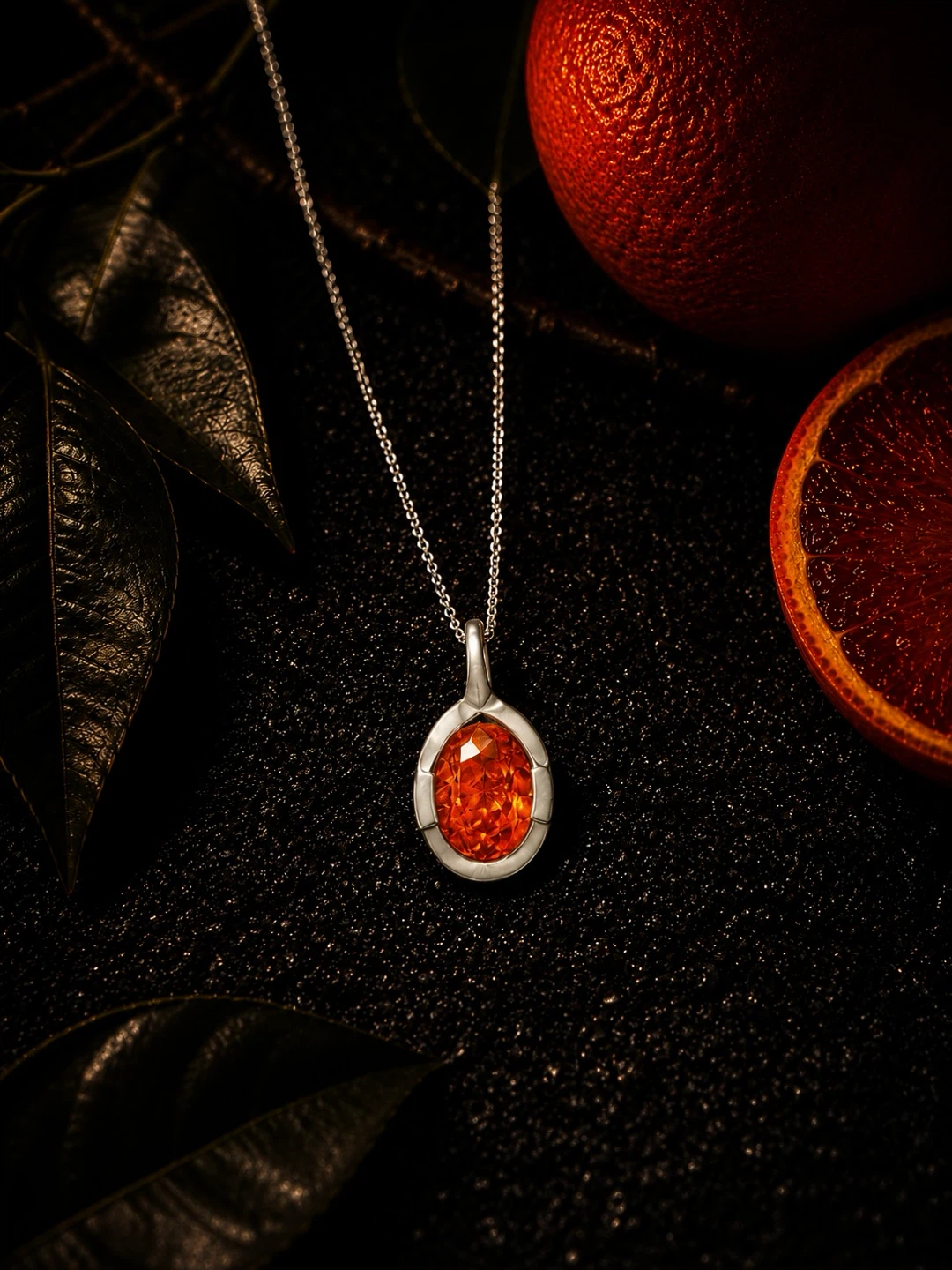 Spessartine Garnet Pendant