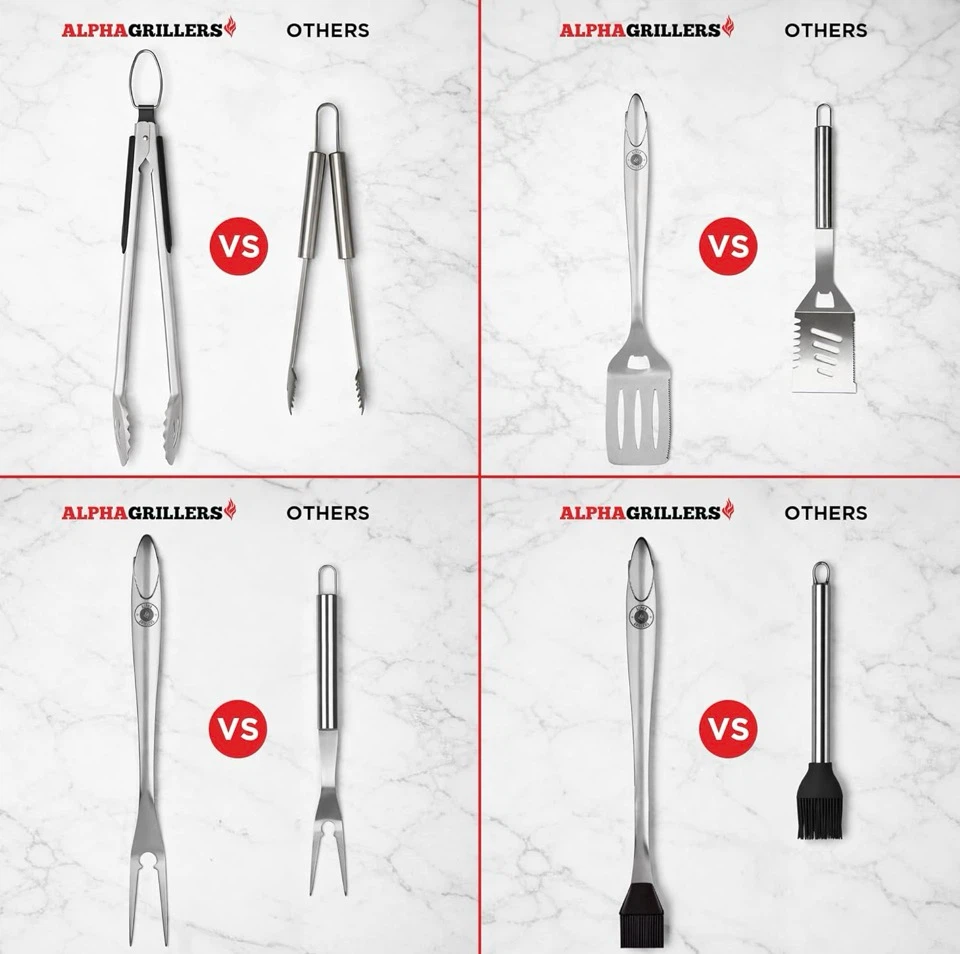 Grill Tool Stainless Steele Set - photo 3