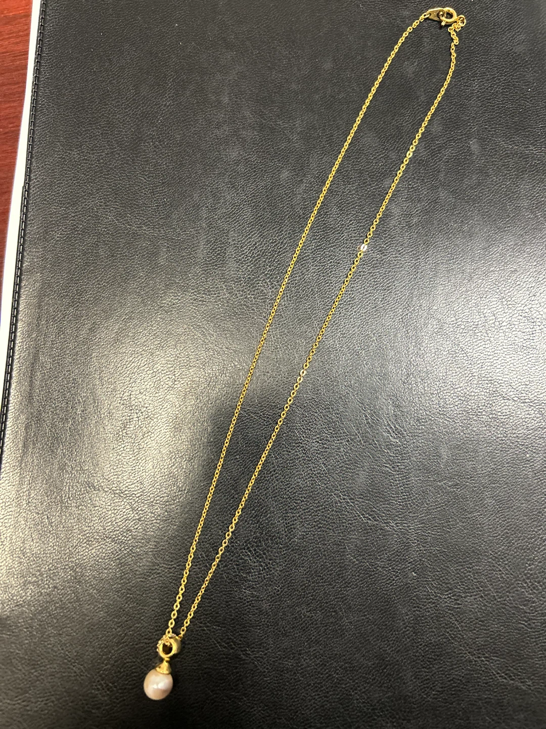 Gold - Tone Pearl Pendant Necklace - photo 4