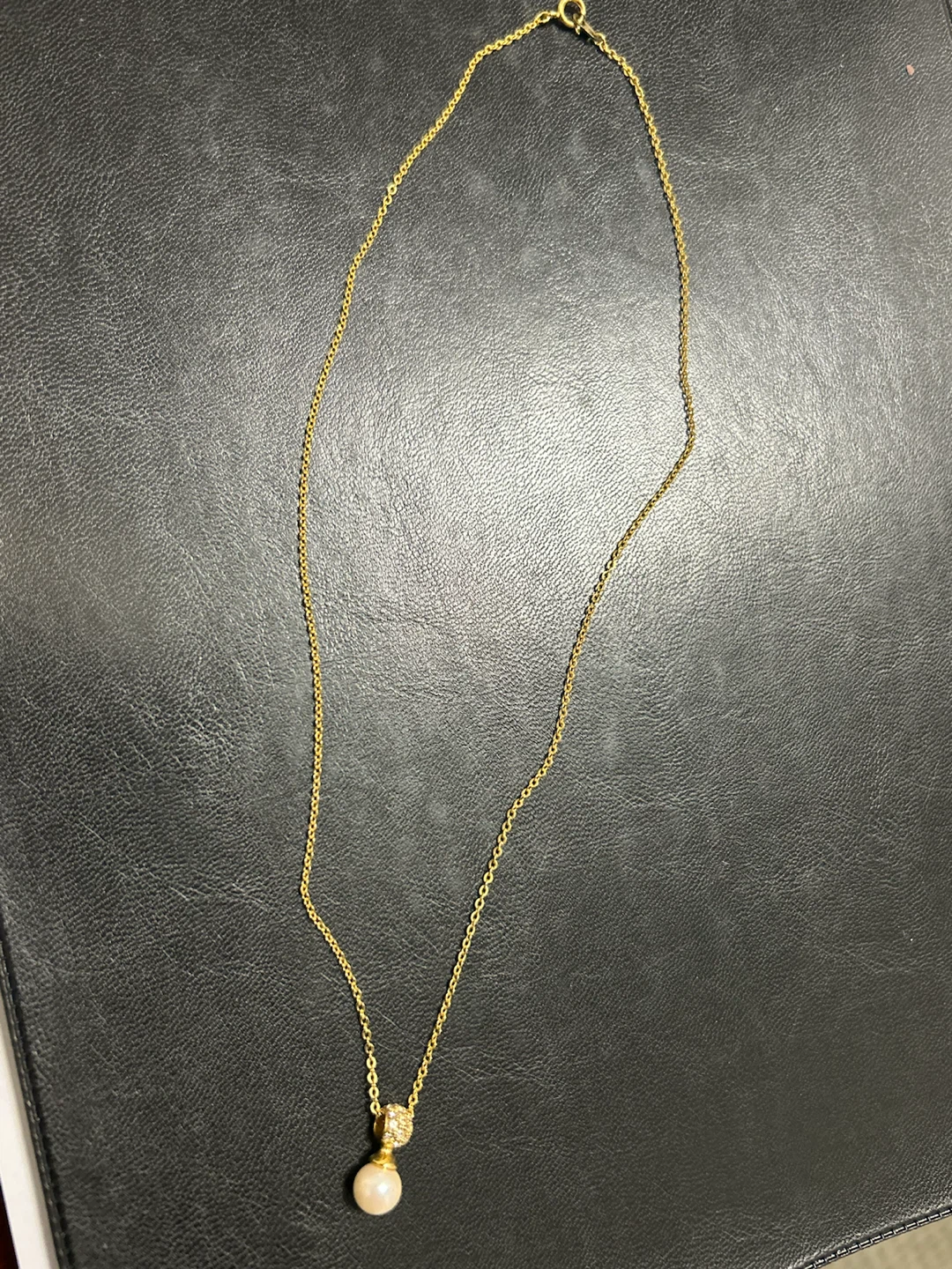 Gold - Tone Pearl Pendant Necklace - photo 5