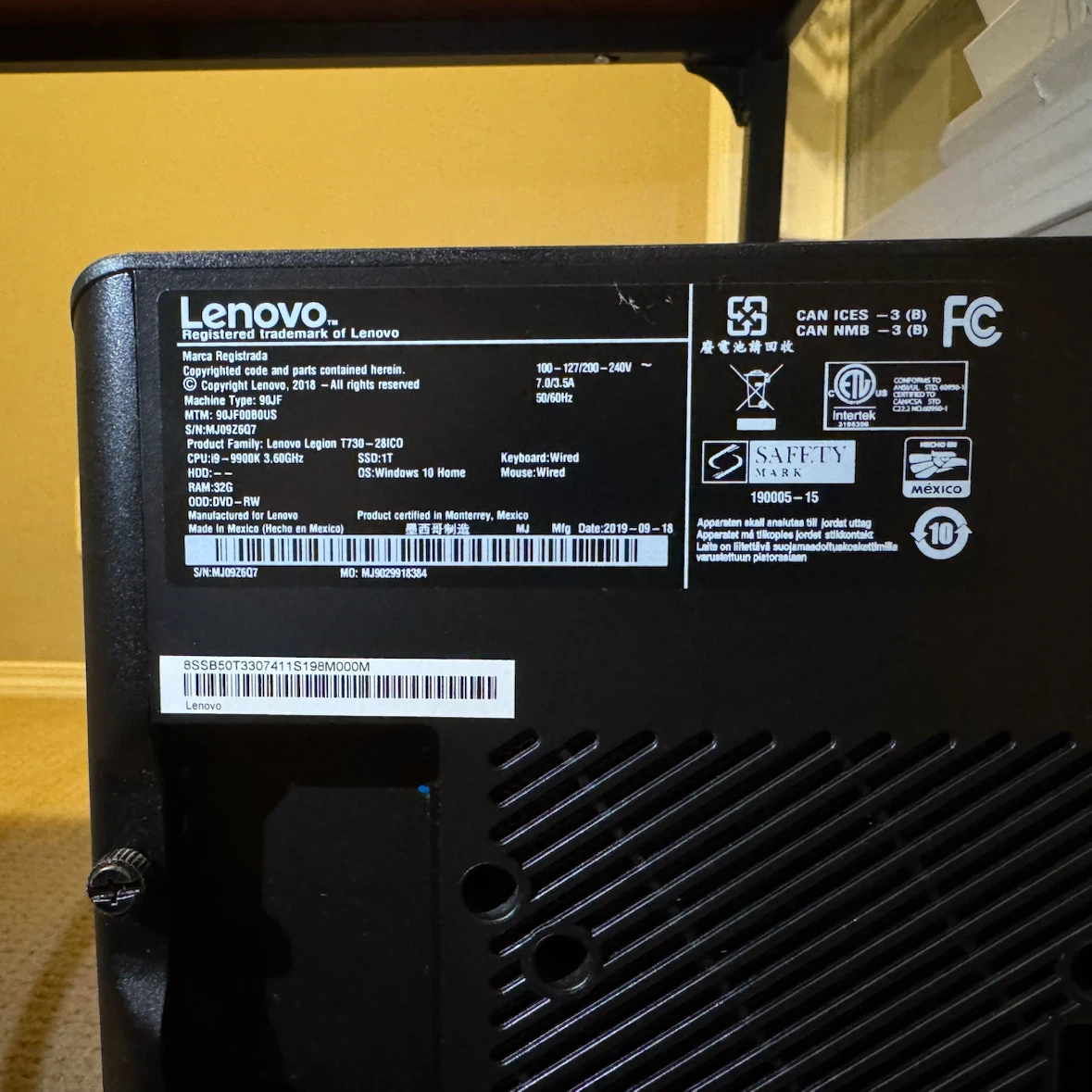 Lenovo Legion T730 Gaming Desktop - photo 2