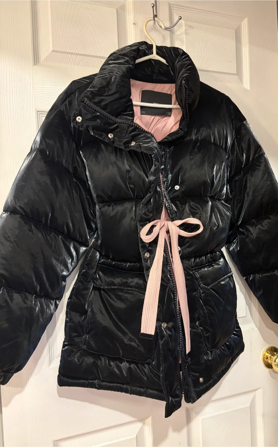 Mango Shiny Black Puffer Jacket - photo 3
