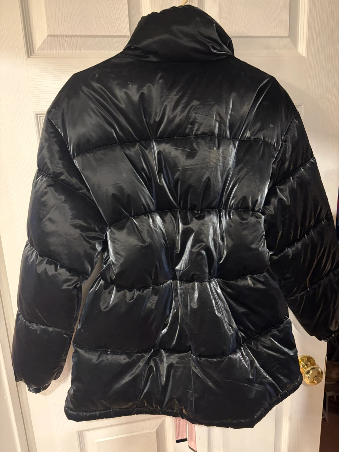 Mango Shiny Black Puffer Jacket - photo 4