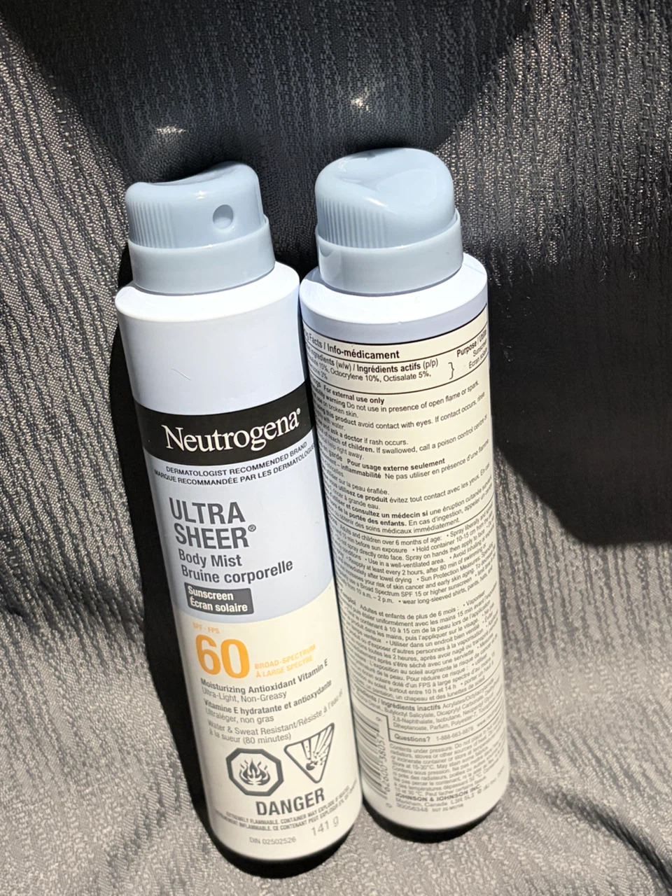 Neutrogena Ultra Sheer Body Mist SPF 60 Sunscreen (2x 141g) - photo 2