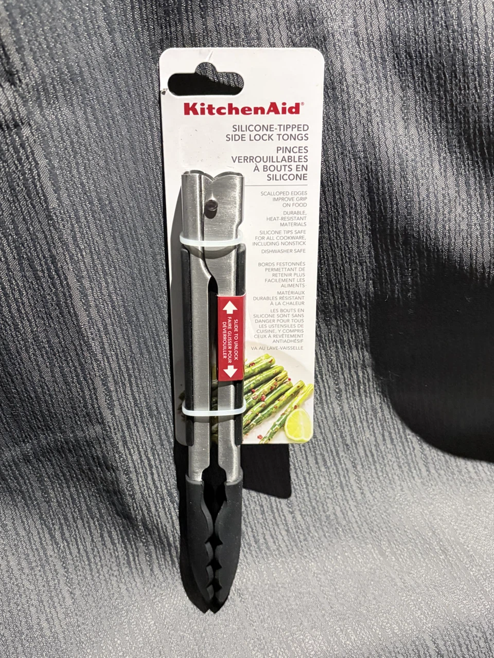 KitchenAid Silicone-Tipped Side Lock Tongs