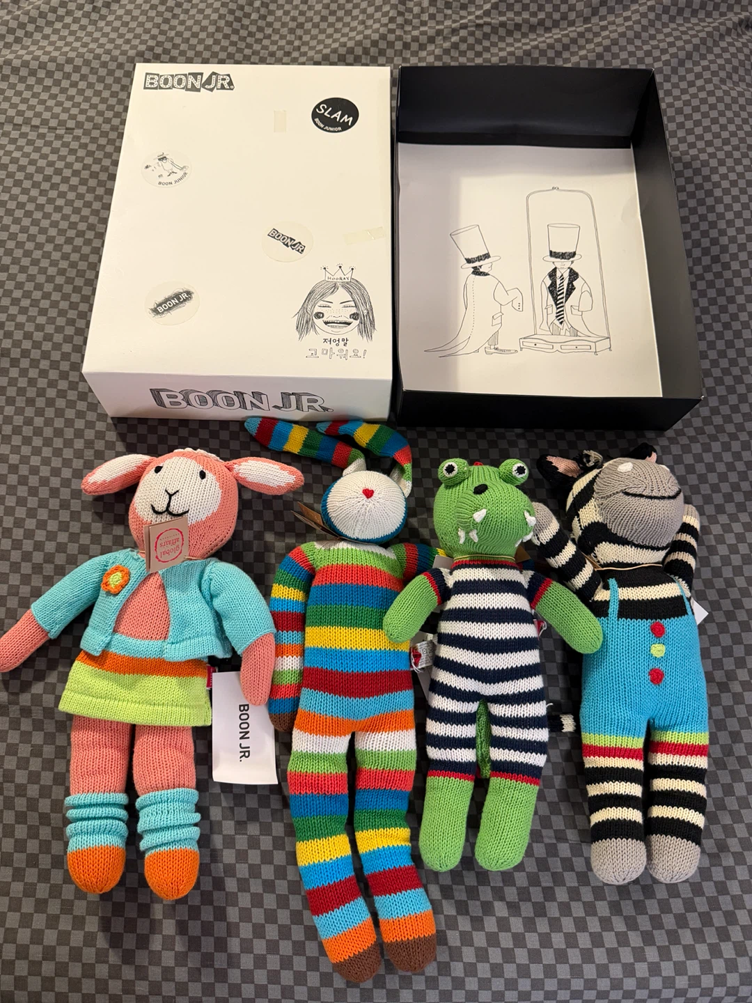 Boon Jr. Knit Stuffed Animals Set with Box - photo 2