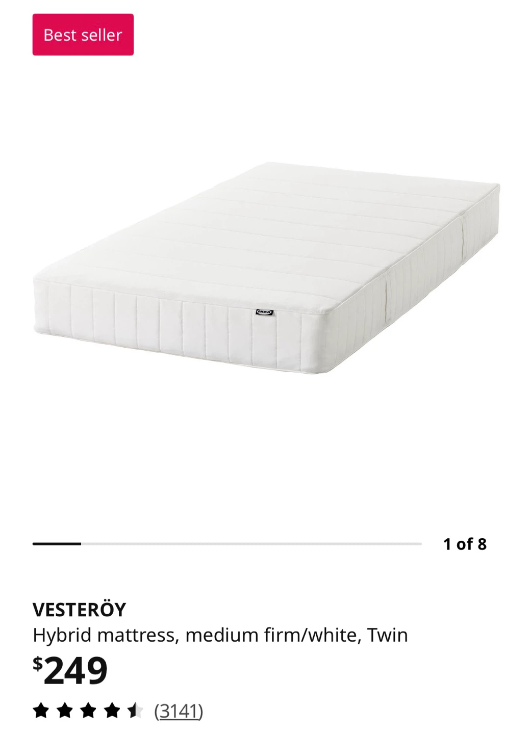 Premium Twin Soft Mattress (Thick Pocket Springs)