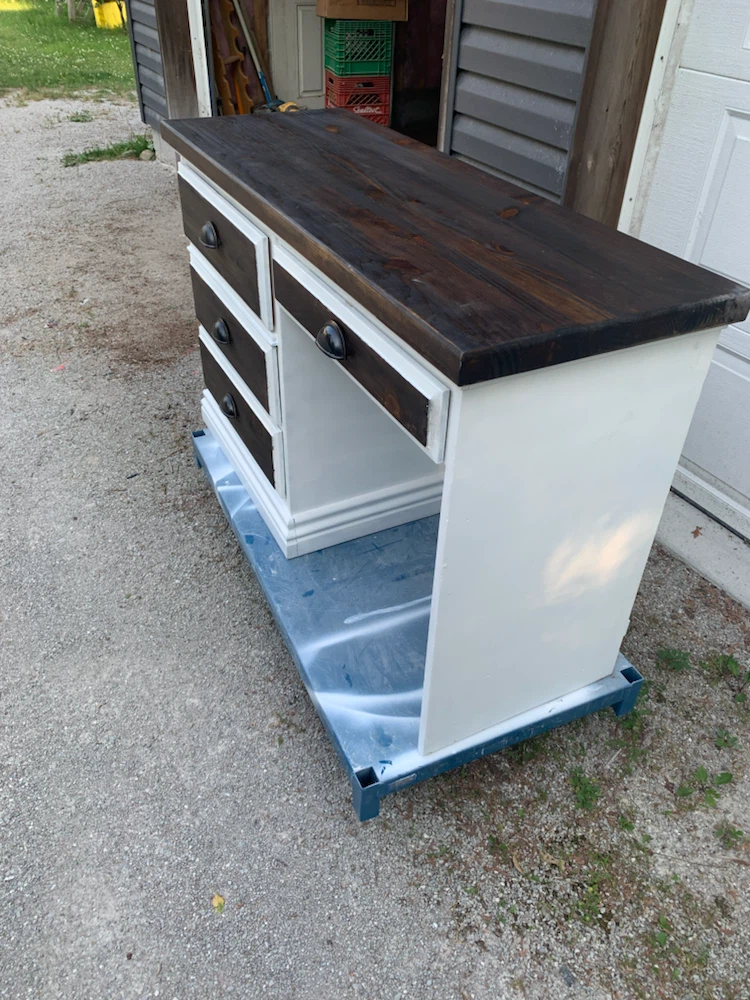 Wooden Desk with 4 Drawers - photo 2