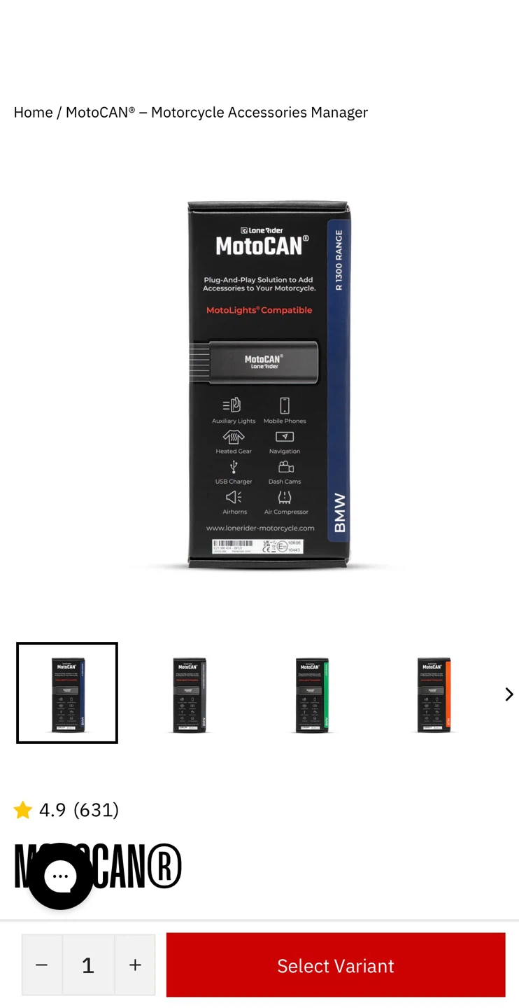 Lone Rider MotoCAN Plug-And-Play Solution