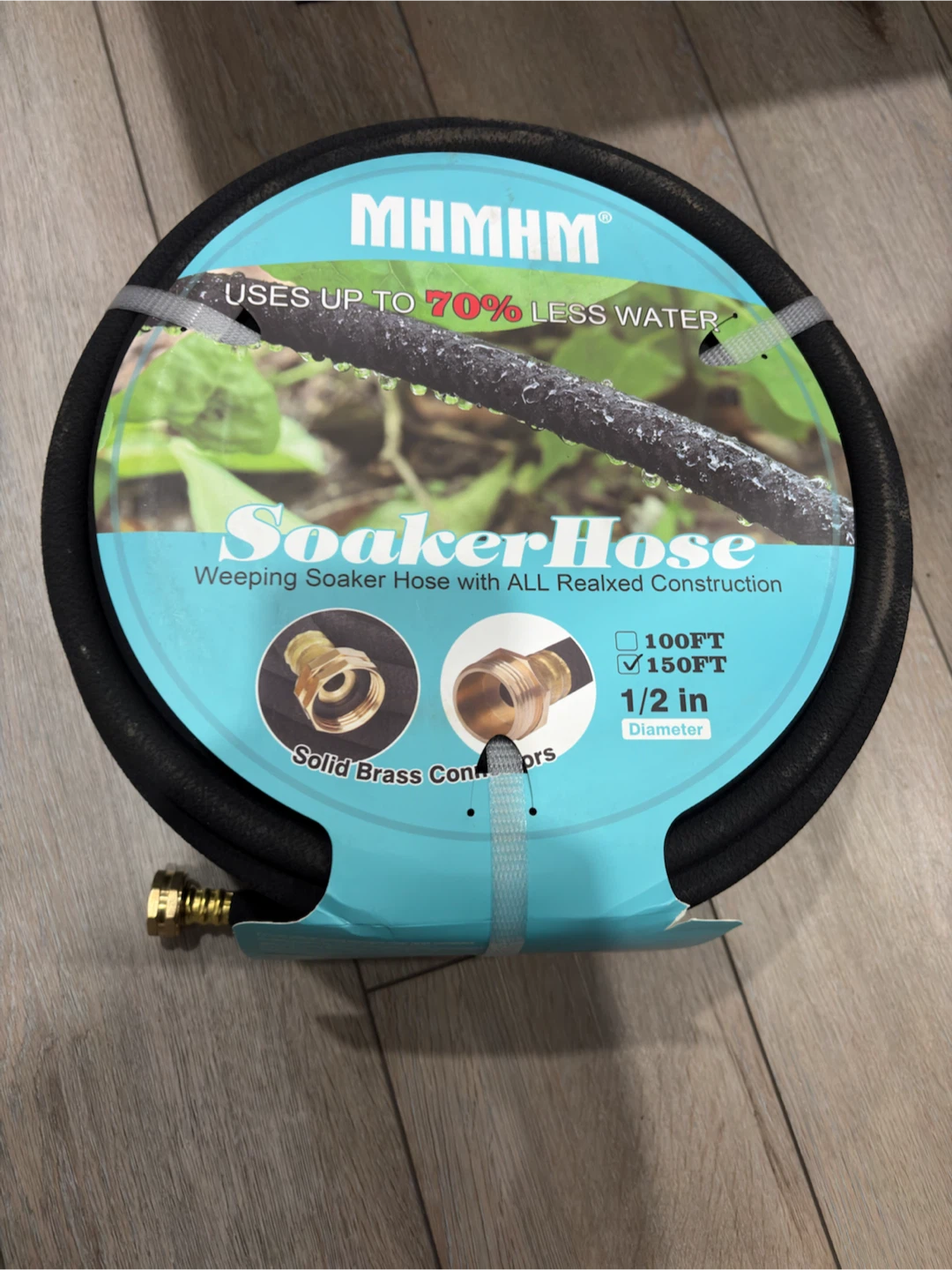MHMHM Soaker Hose 150FT 1/2 Inch
