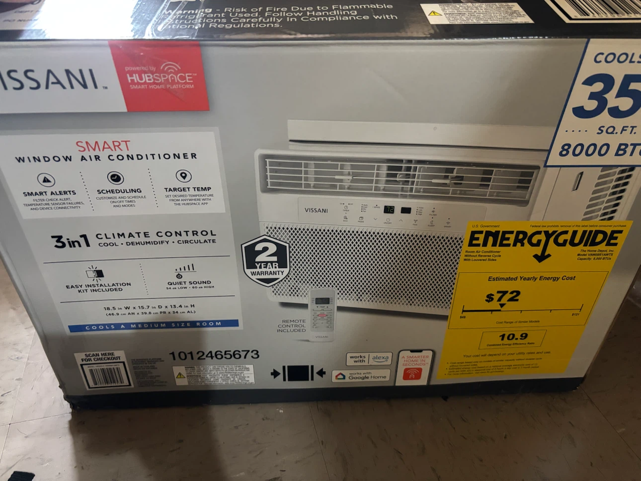 Vissani Smart Window Air Conditioner 8000 BTU - photo 4