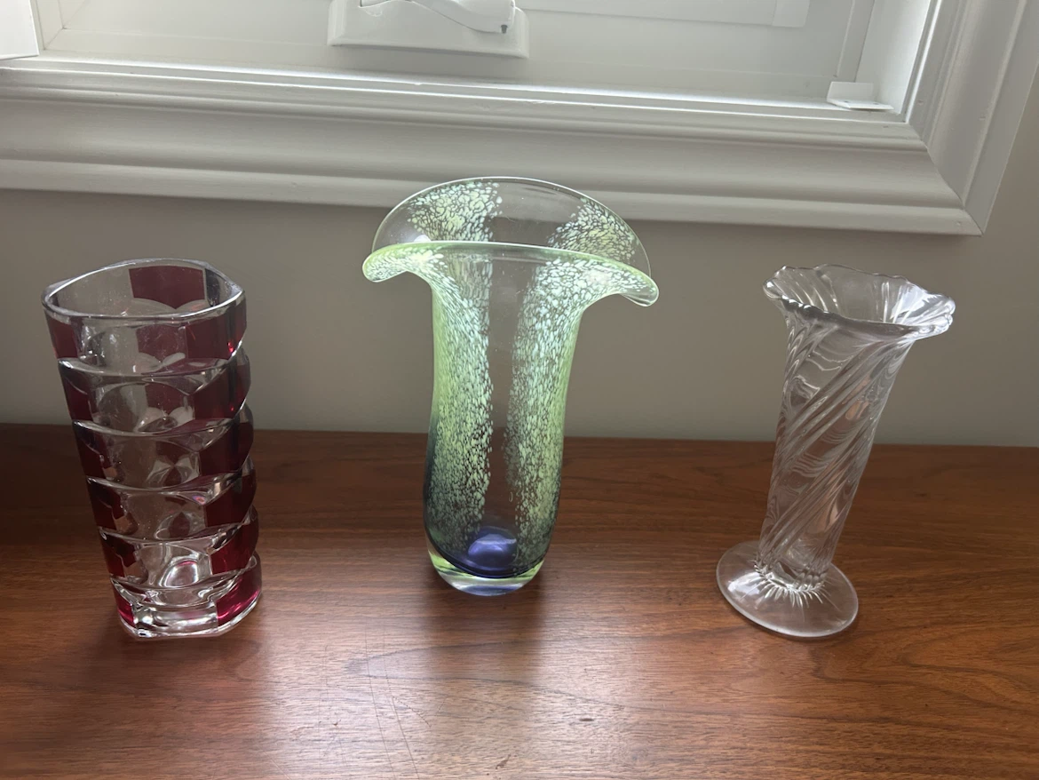 3 VINTAGE VASES ALL FOR $15 (SEE LISTING)