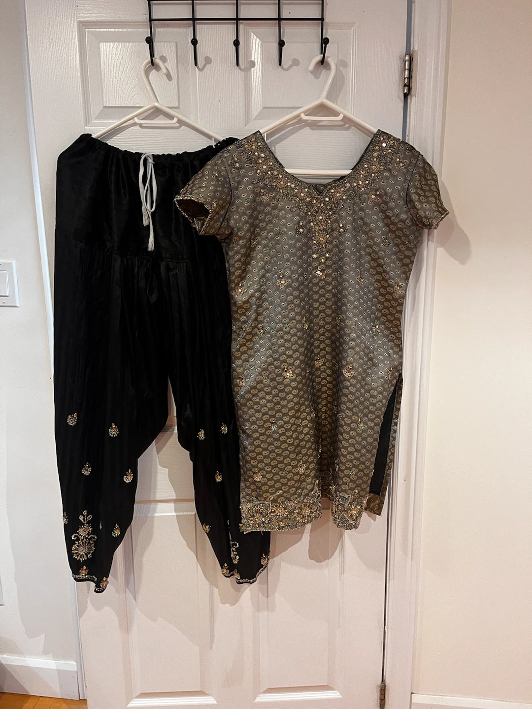 Beautiful Punjabi Suit / Salwar - Black / Grey / Gold