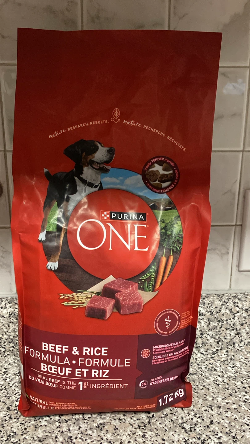 Purina ONE Beef & Rice Formula Dog Food 1.72kg