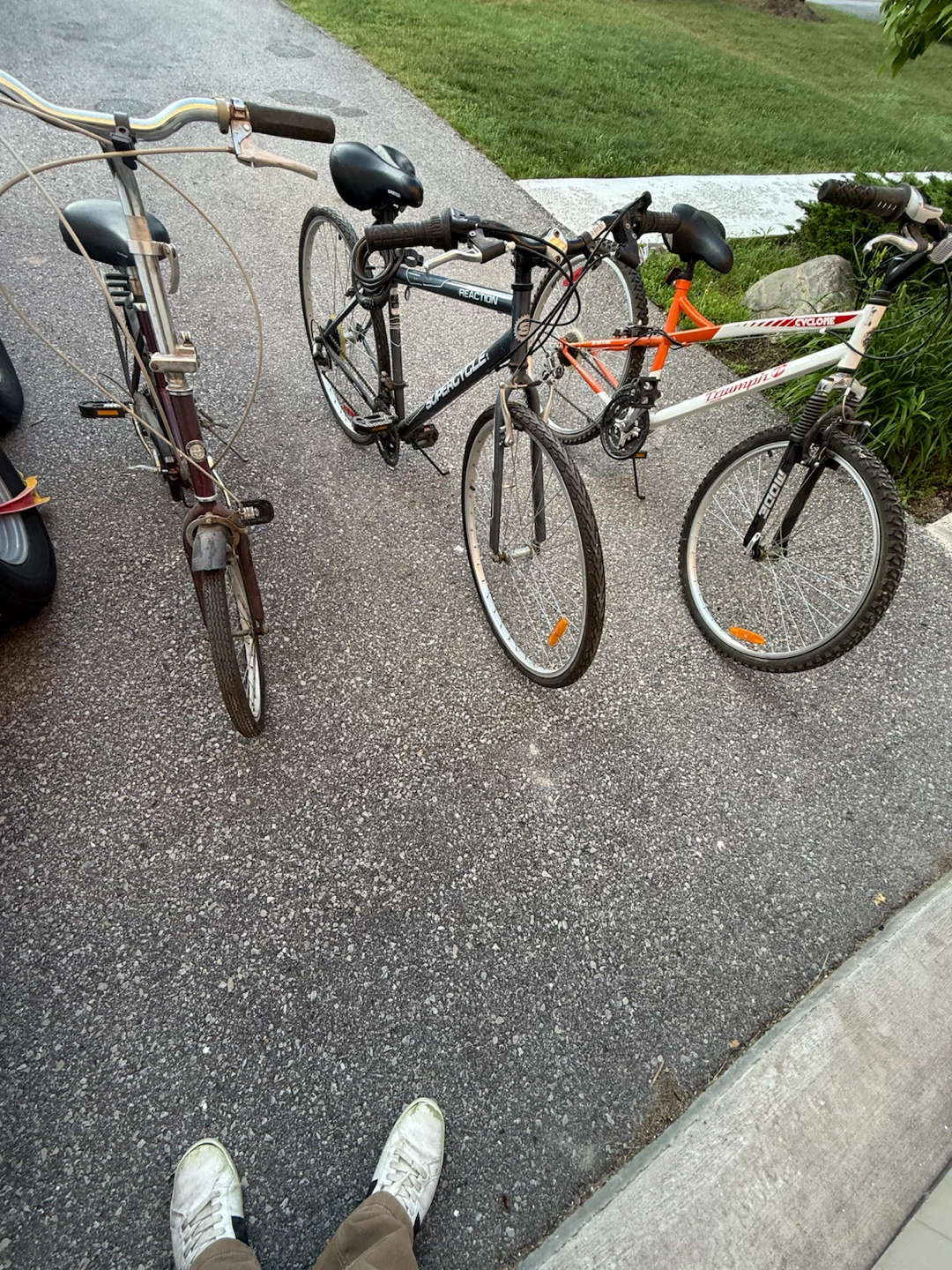 Trio of Bicycles - Schwinn, Supercycle, and Triumph - photo 3