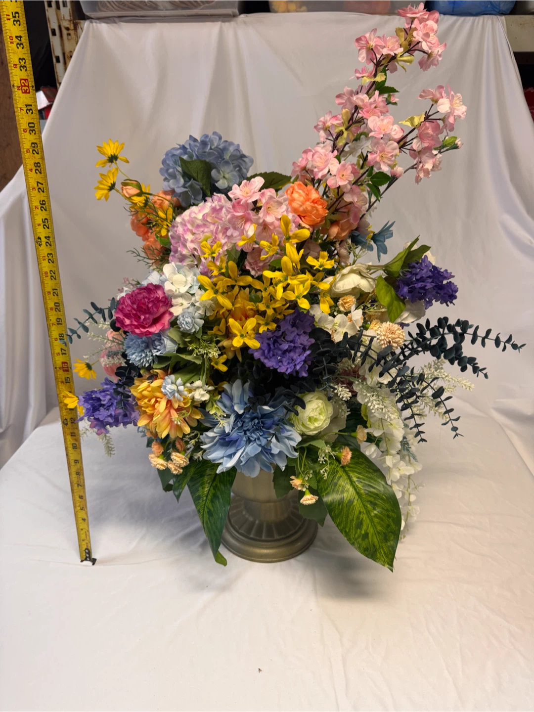 2 Large Faux Floral Arrangements - photo 2