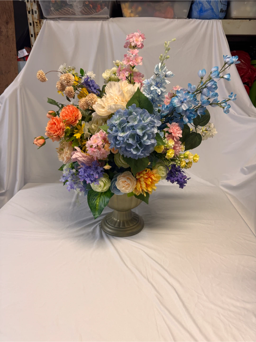 2 Large Faux Floral Arrangements - photo 3