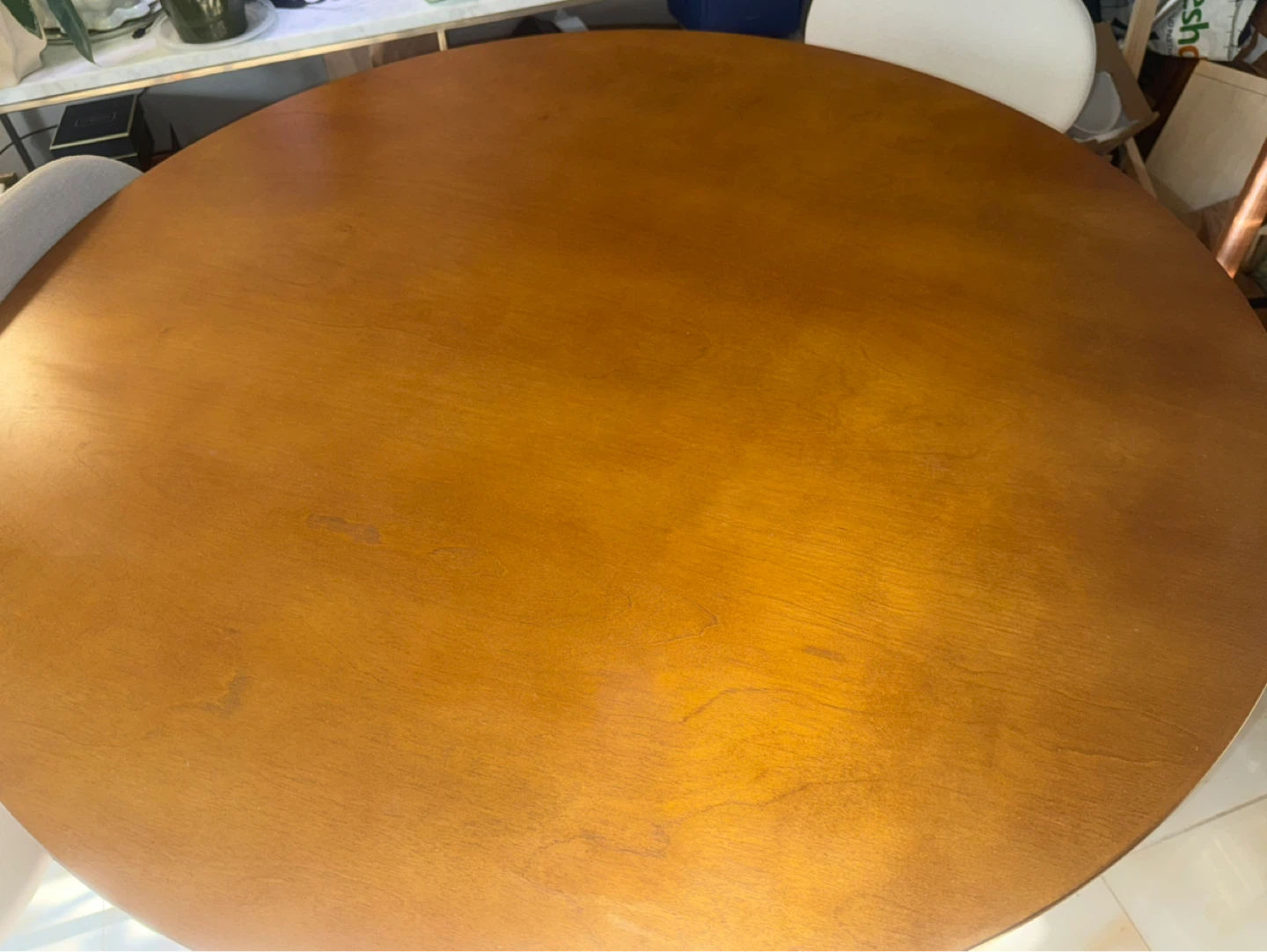 Mid-century Morden Round Wood Dining Table - photo 3