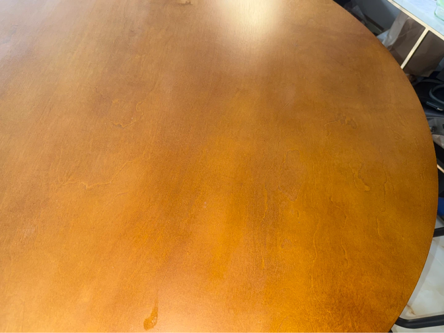 Mid-century Morden Round Wood Dining Table - photo 4