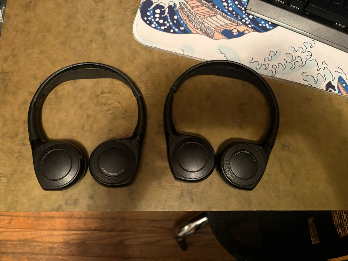 Black Over-Ear Headphones honda hodessey 2019