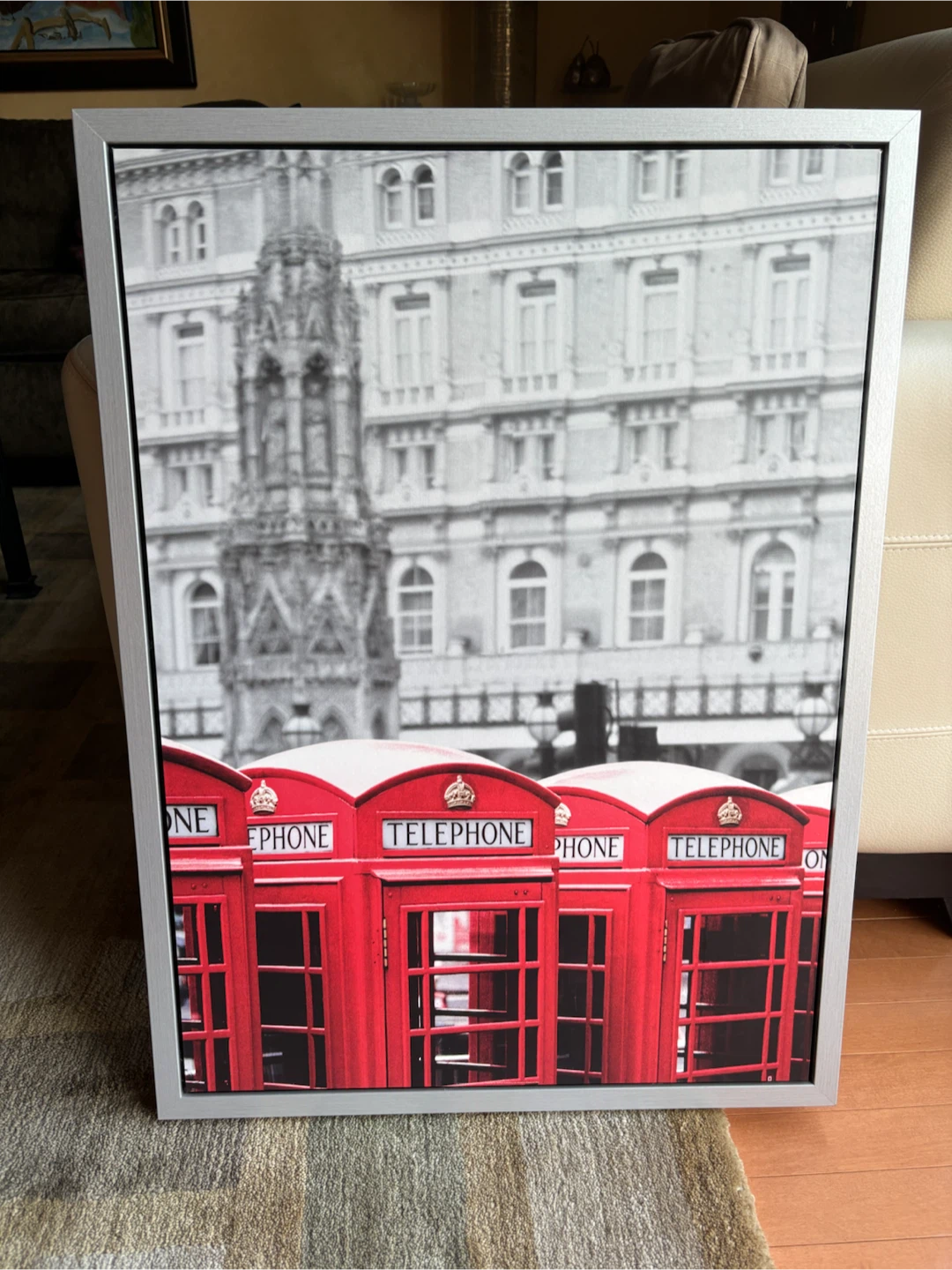 London phone booths by IKEA VILSHULT  Frame - 77x57cm