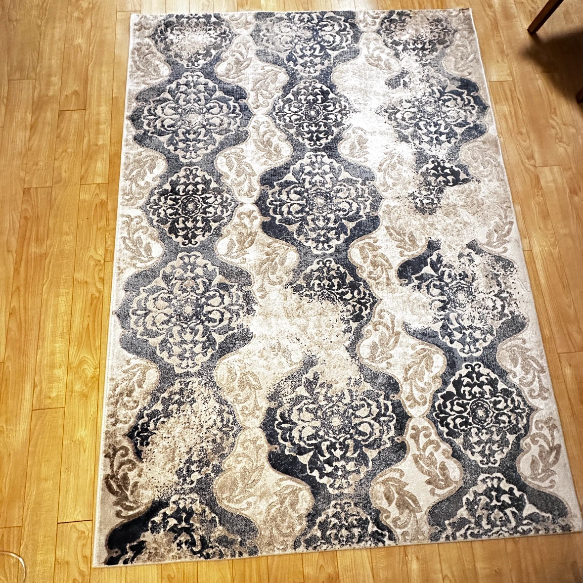 Lauren Drop Damask Area Rug 5'3" x 7'4"