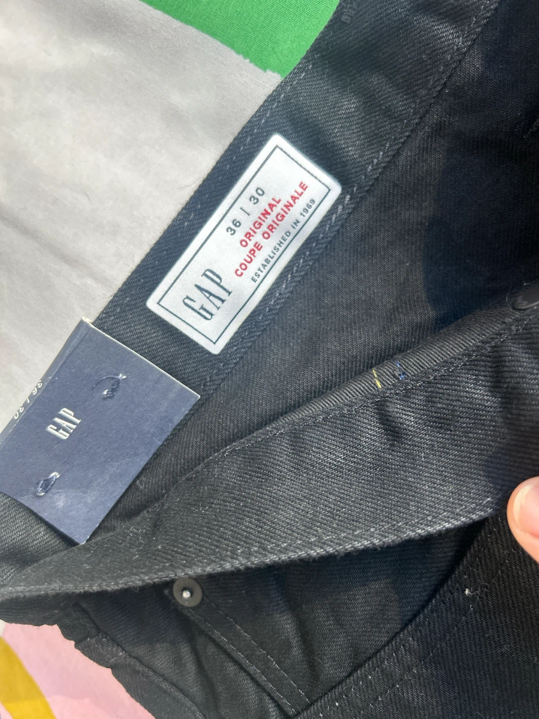 GAP Original Fit Jeans Black Size 36x30 - photo 2