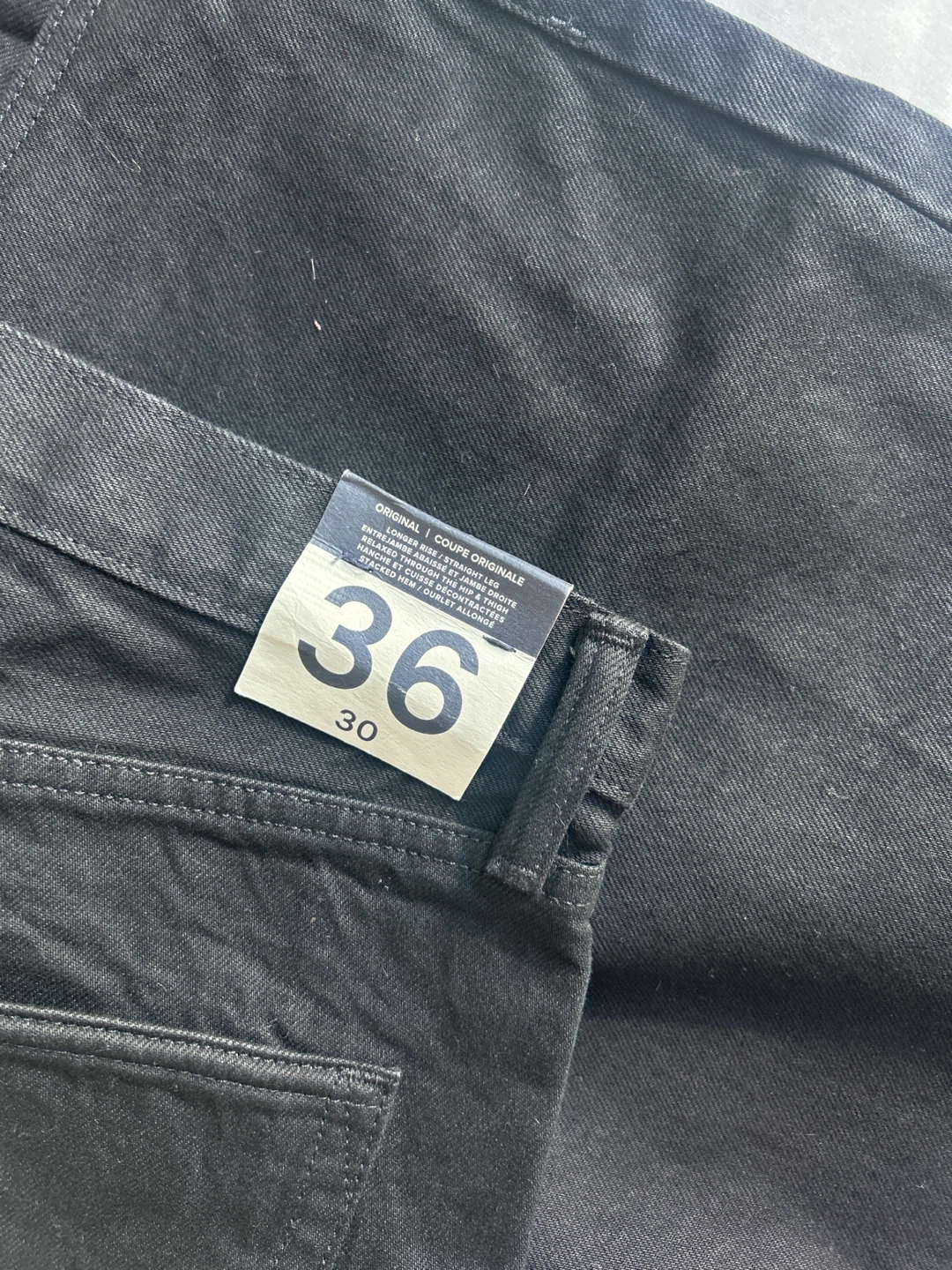 GAP Original Fit Jeans Black Size 36x30 - photo 3