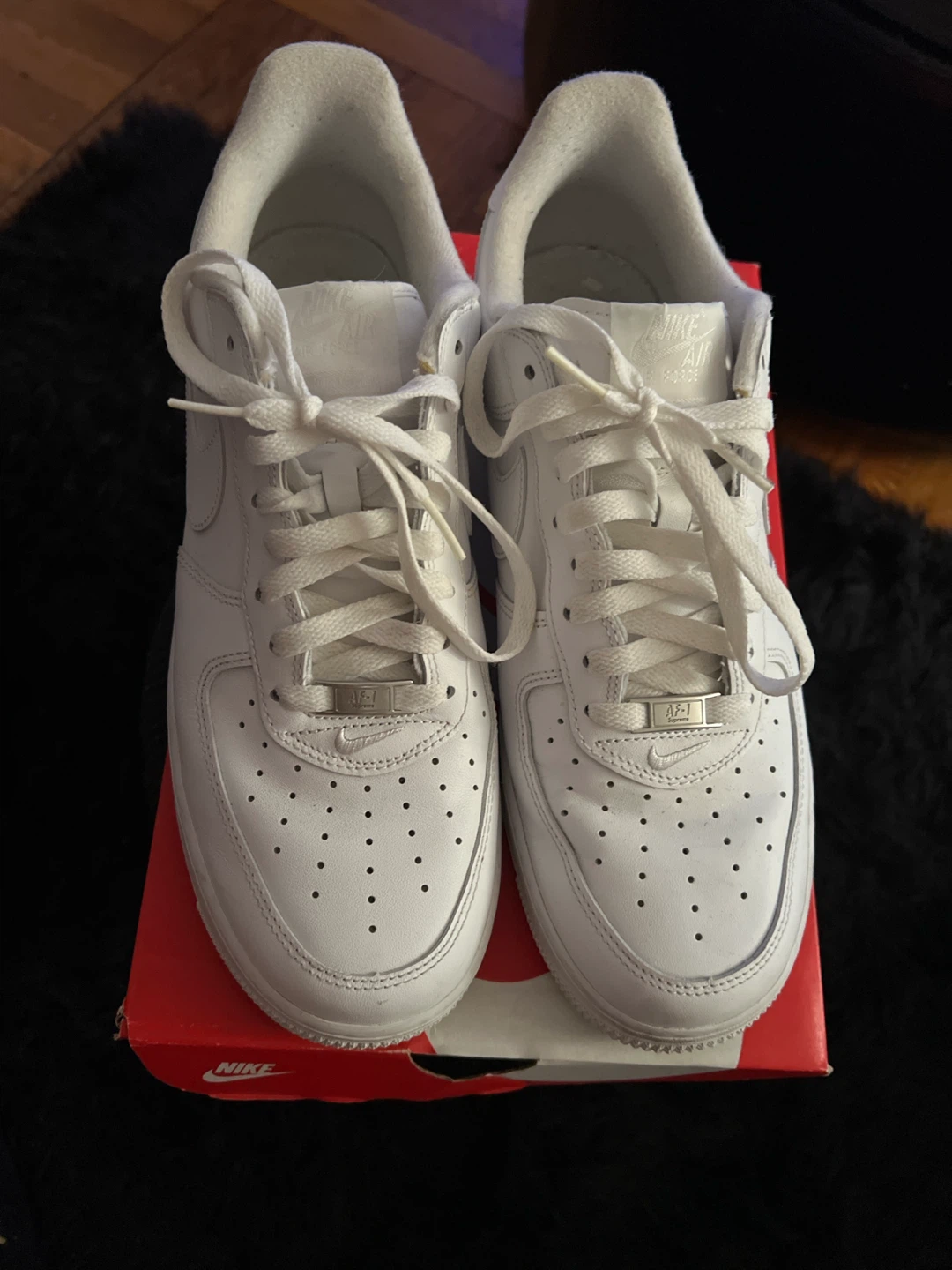 Nike Air Force 1 Low Supreme White - photo 2