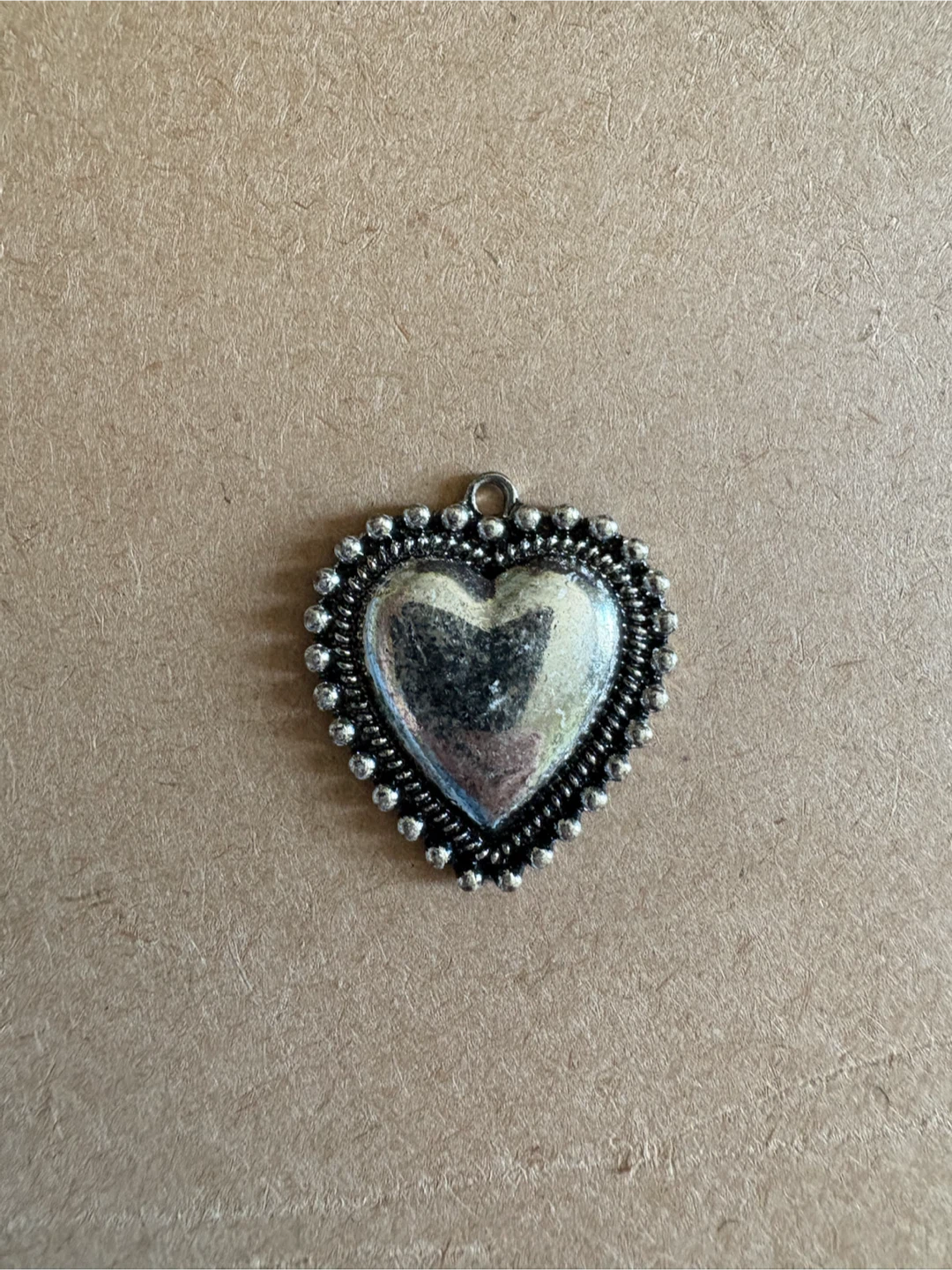 Silver Heart Pendant Charm
