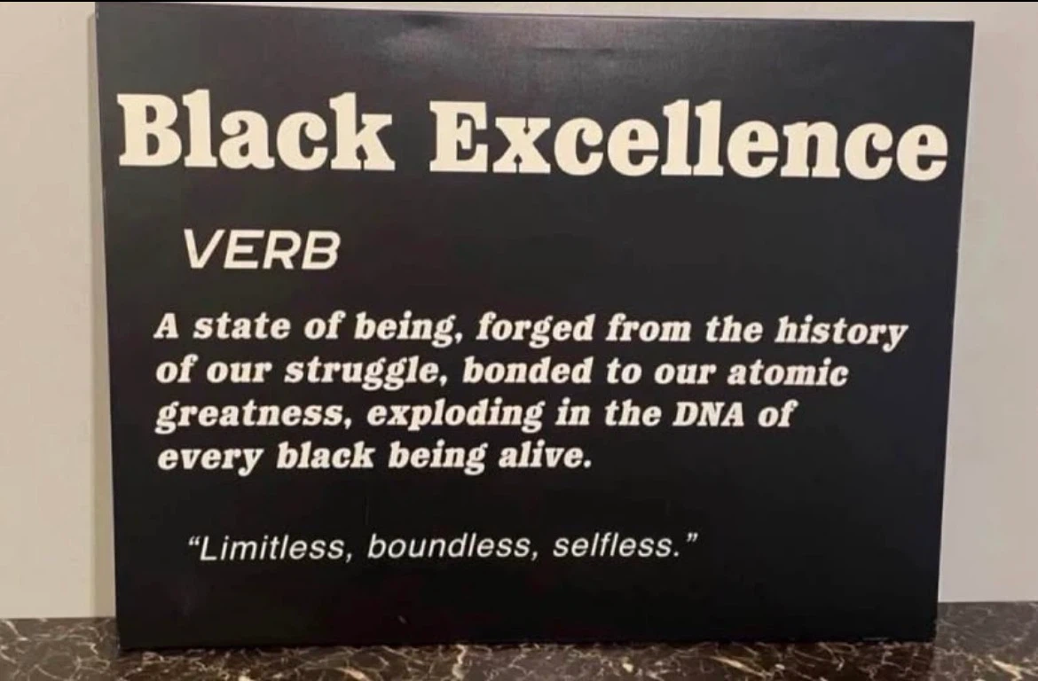 Black Excellence Wall Art $50