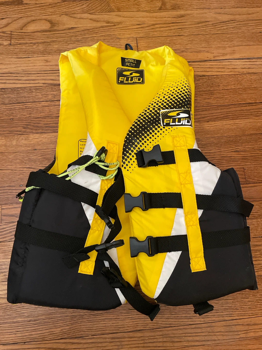 Fluid Life Jacket / PFD – Size Small