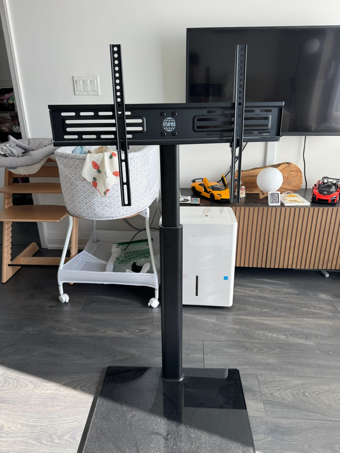 Black TV Stand with Mount - photo 2