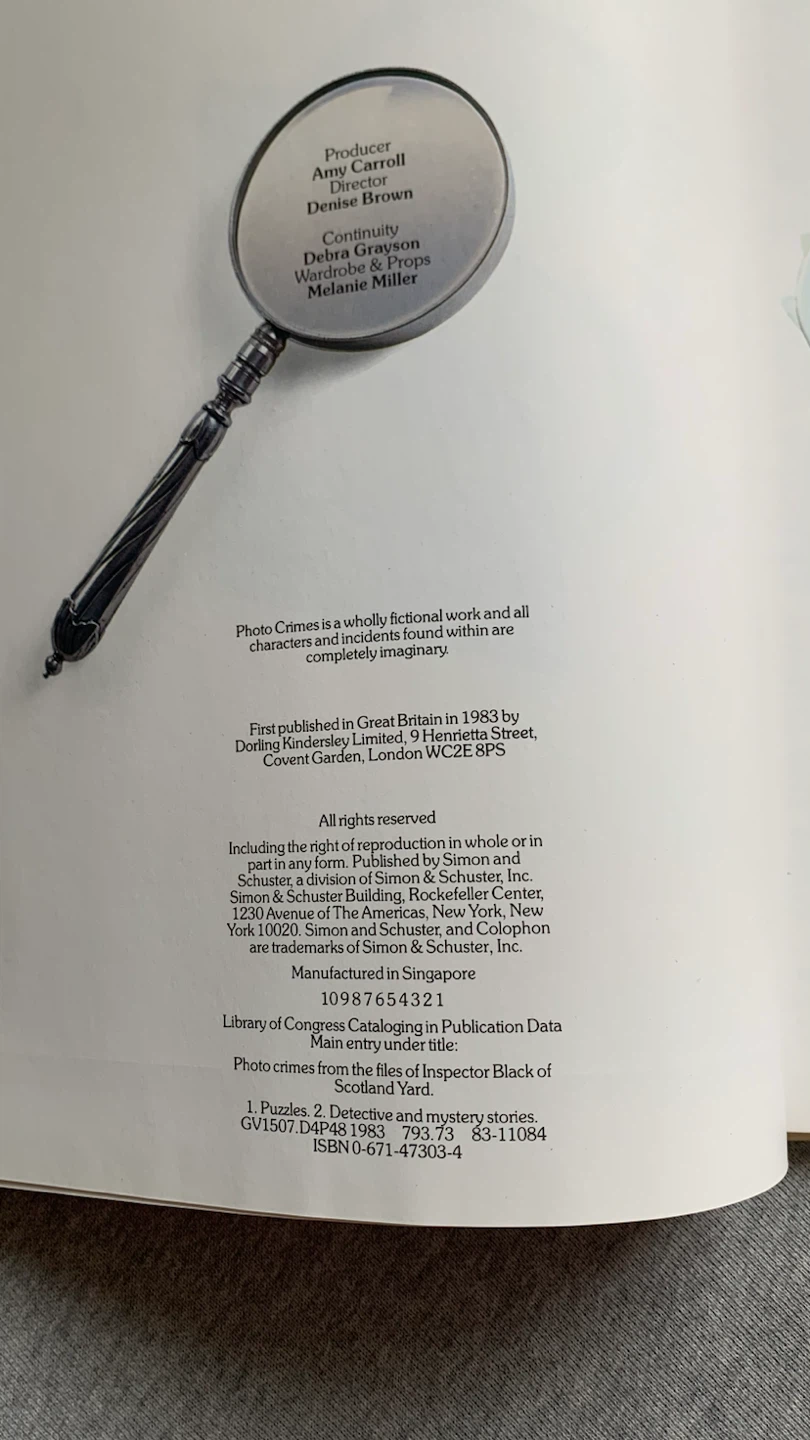Photo Crimes Solve-Them-Yourself Book Volume 1 - photo 4