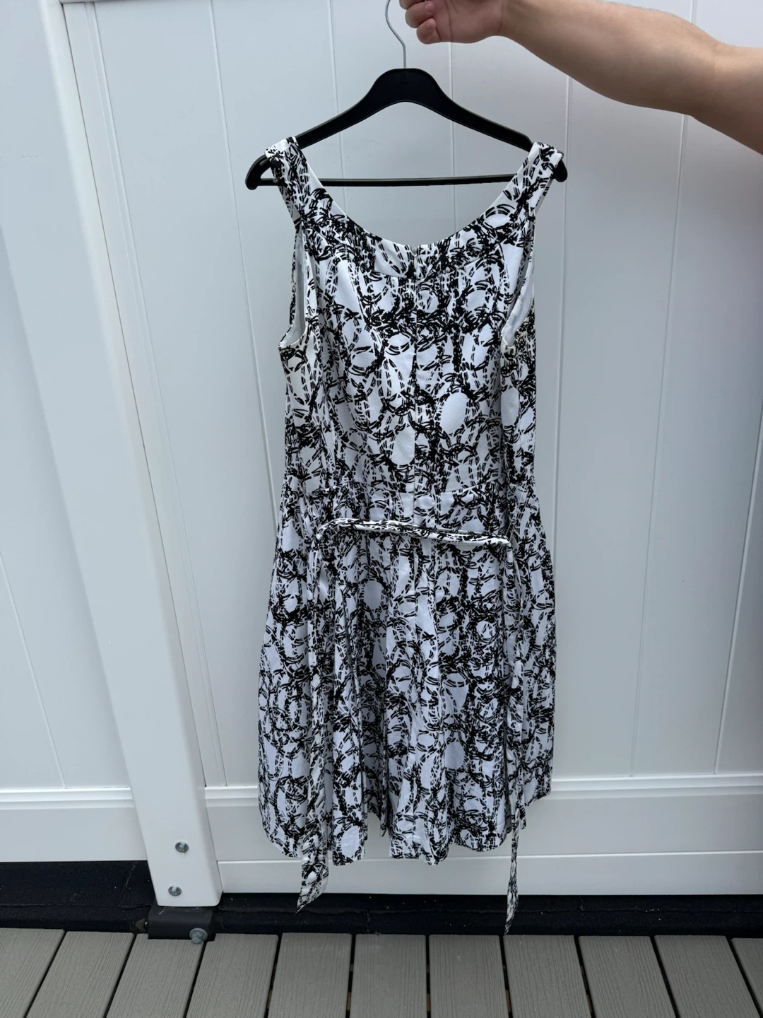 Calvin Klein Women's Dress - Black & White Print Size 14 - photo 2