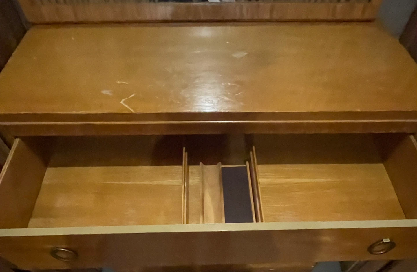 Vintage Wooden Dresser with Mirror - photo 2