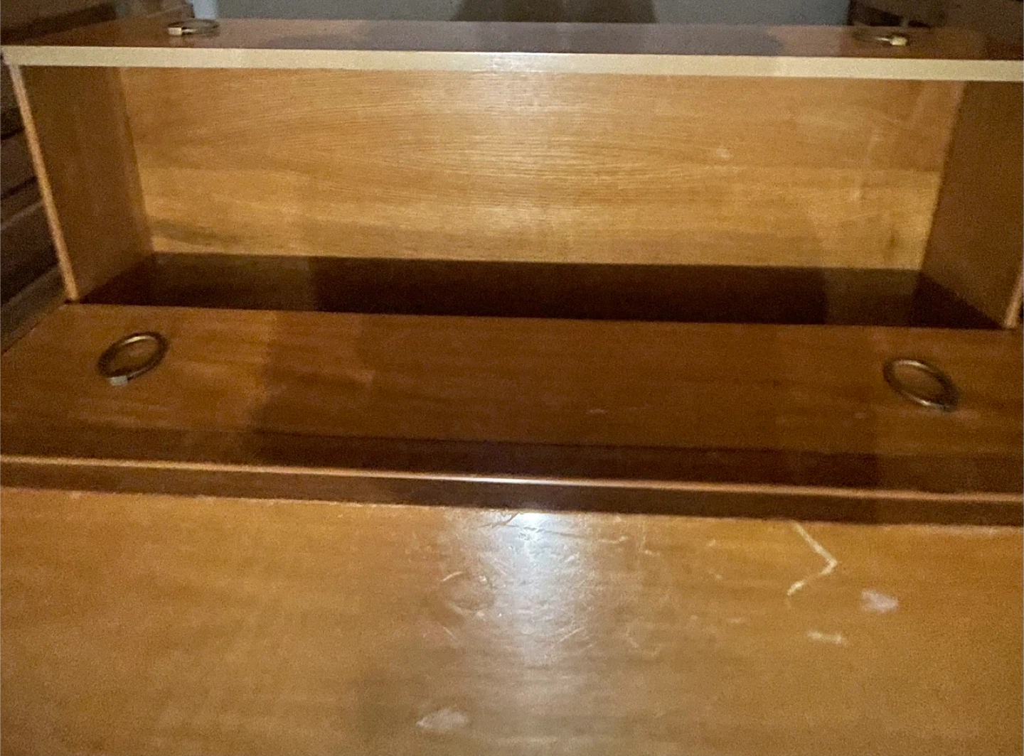 Vintage Wooden Dresser with Mirror - photo 3