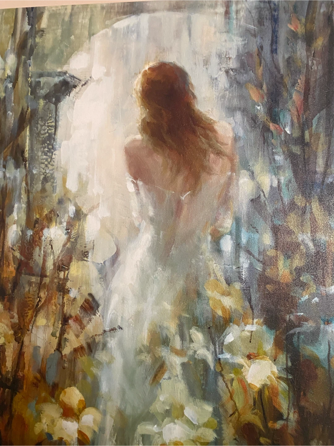 Impressionist Painting of Woman in Garden - photo 2