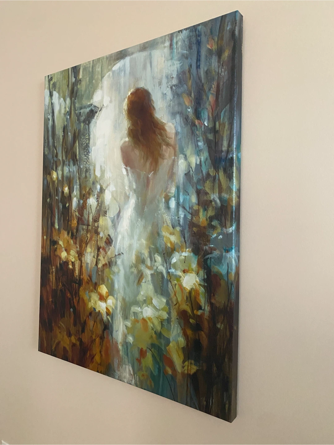 Impressionist Painting of Woman in Garden - photo 3