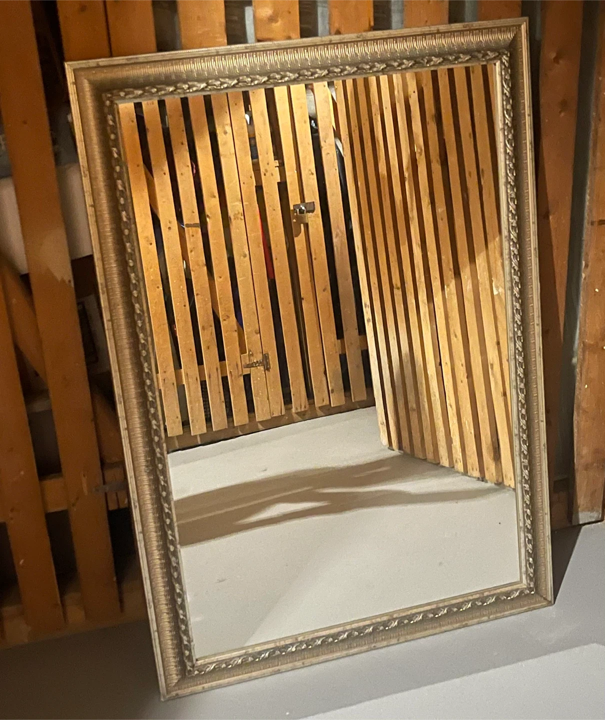 Ornate Gold Framed Wall Mirror