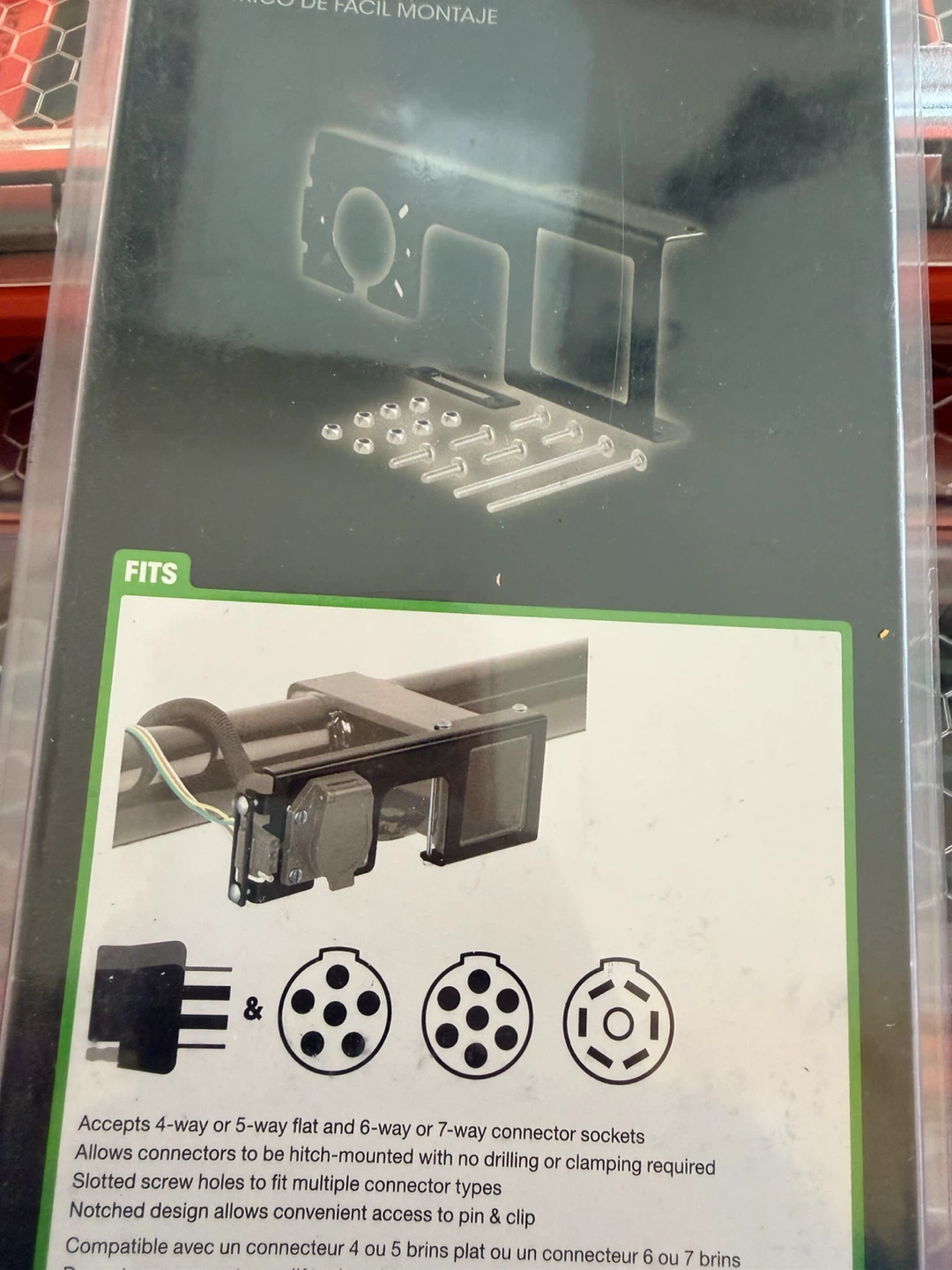 CURT Easy-Mount Electrical Bracket for Trailer Hitches
