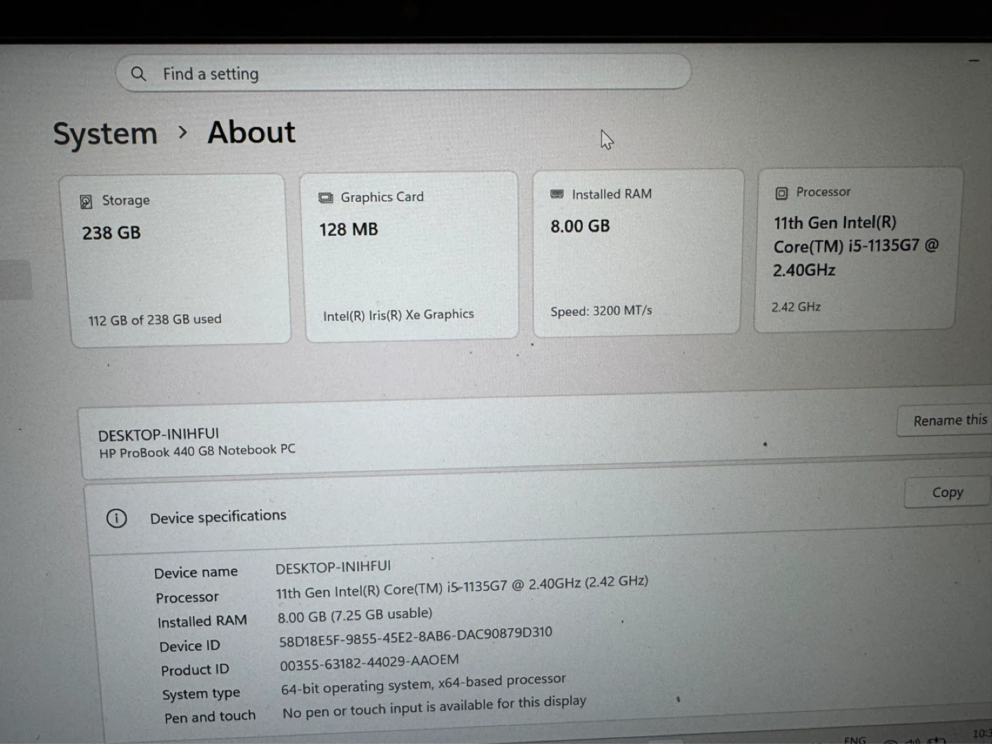 HP ProBook 440 G8 Laptop - photo 2