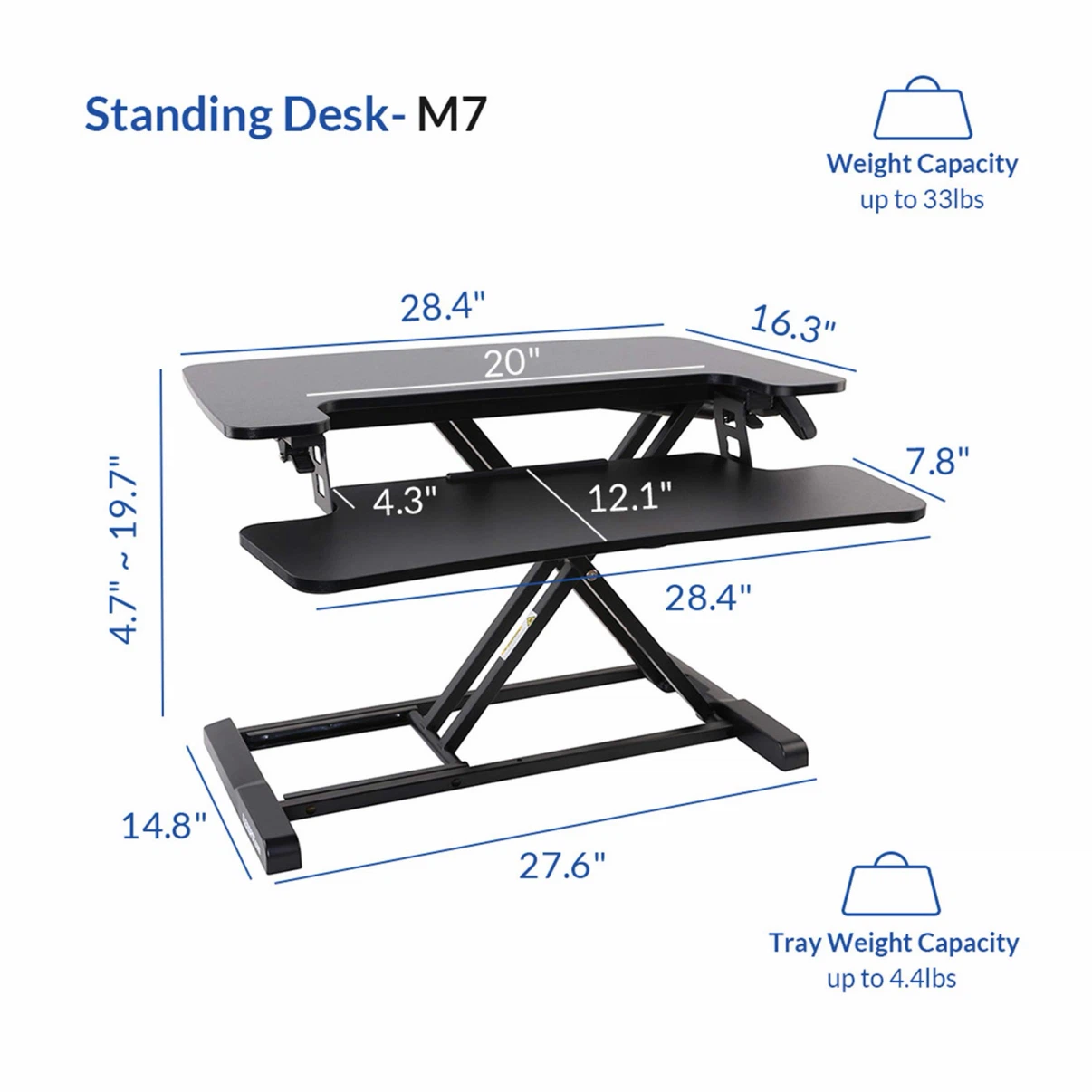 FLEXISPOT 28 inch Standing Desk Converter - photo 2