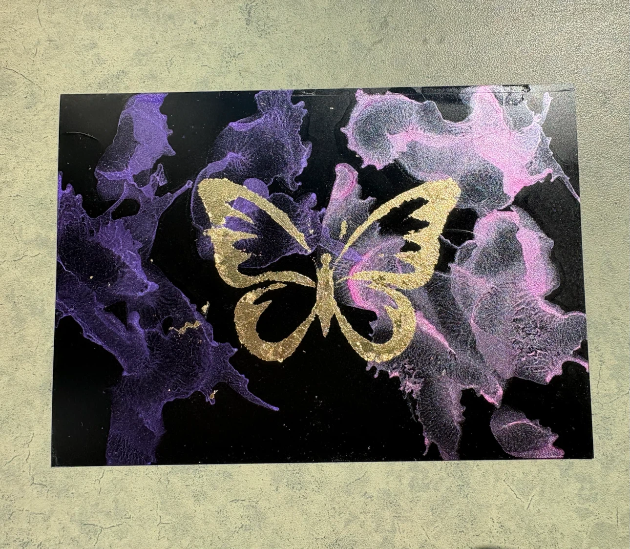 Gold Butterfly Art Print