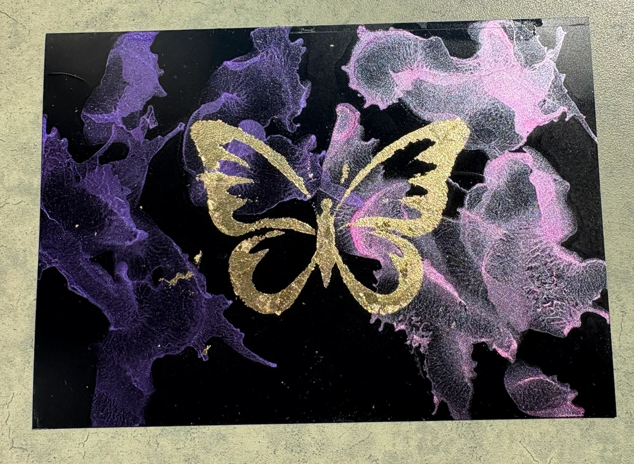 Gold Butterfly Art Print - photo 2