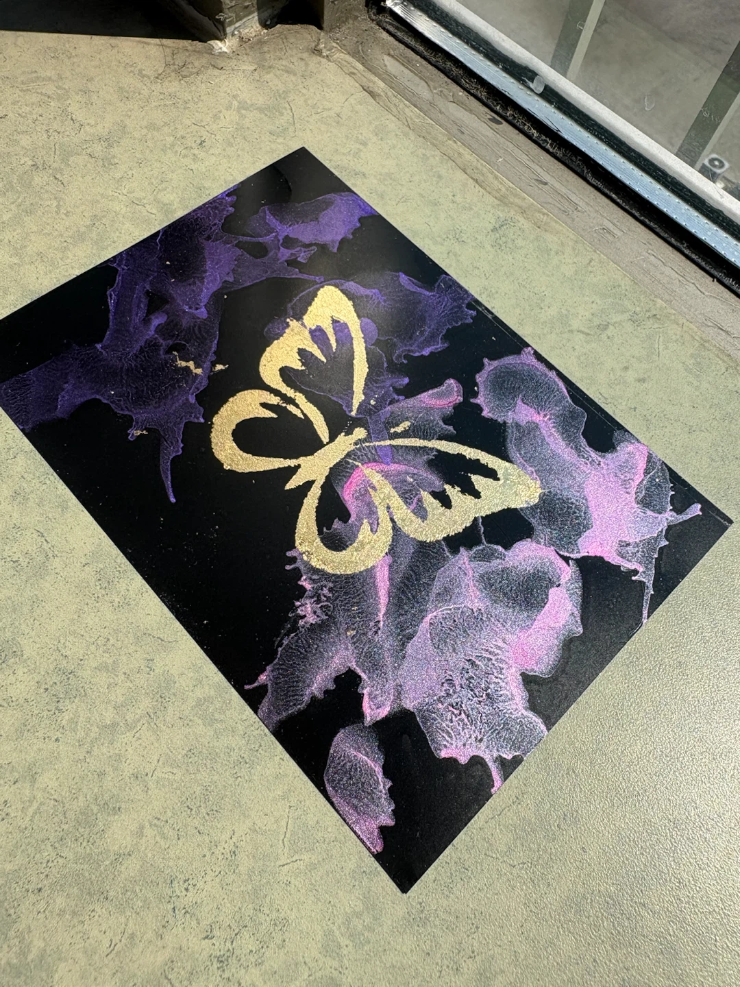 Gold Butterfly Art Print - photo 3